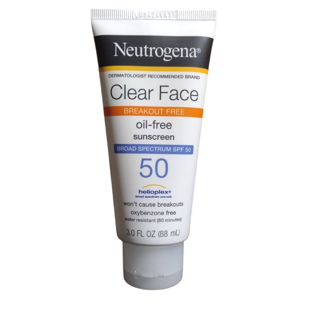 Neutrogena Clear Face Oil-Free Sunscreen with Broad Spectrum SPF 50 - 3.0 FL OZ